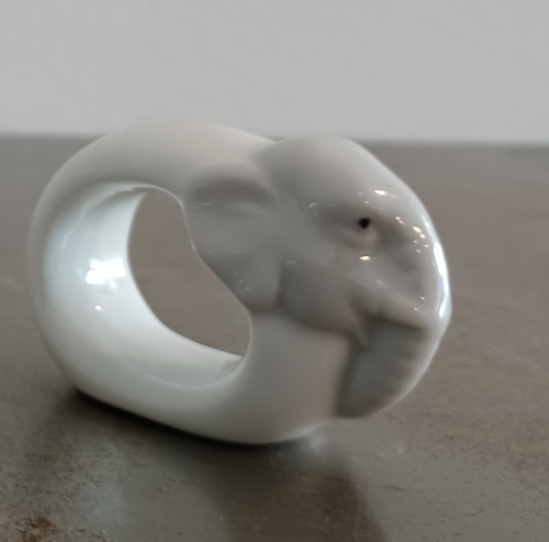 3 ceramic elephant napkin rings 2.25" - Imagen 8 de 12