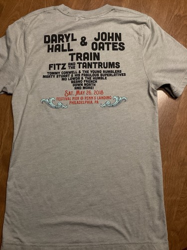 HoagieNation Festival 2018 Shirt Size S Hall & Oates Fitz And The Tantrums - Picture 3 of 4
