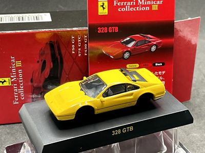 Kyosho 1/64 Ferrari collection 3 328 GTB yellow Diecast model car