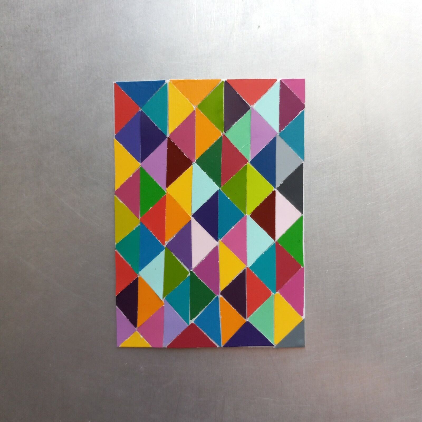 Super special price ORIGINAL Geometric ACEO Art Collage Abstract Triangles Ar Sales for sale Op