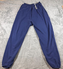 Vtg 90s Nike Sweatpants Mens M Blue Made in USA Swoosh Track Joggers