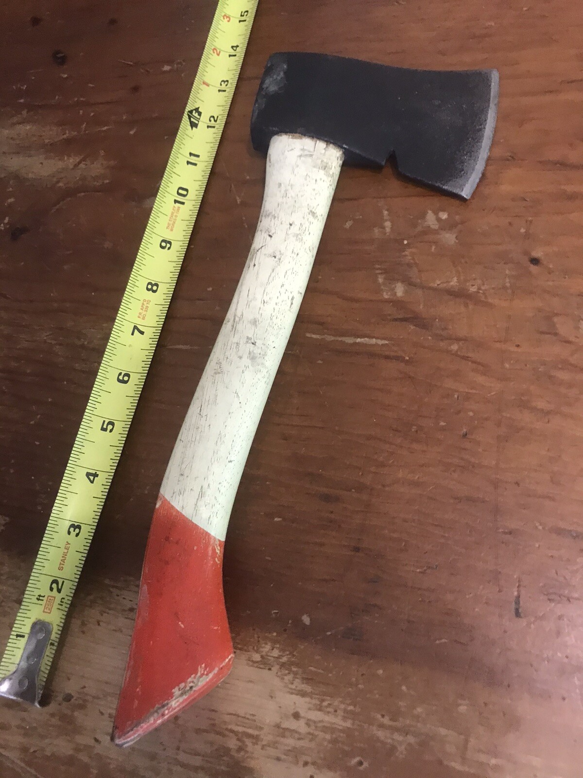 VINTAGE CAMP AXE MAYBE COLLINS ?CAMP AXE HATCHET WITH LABEL USA MADE