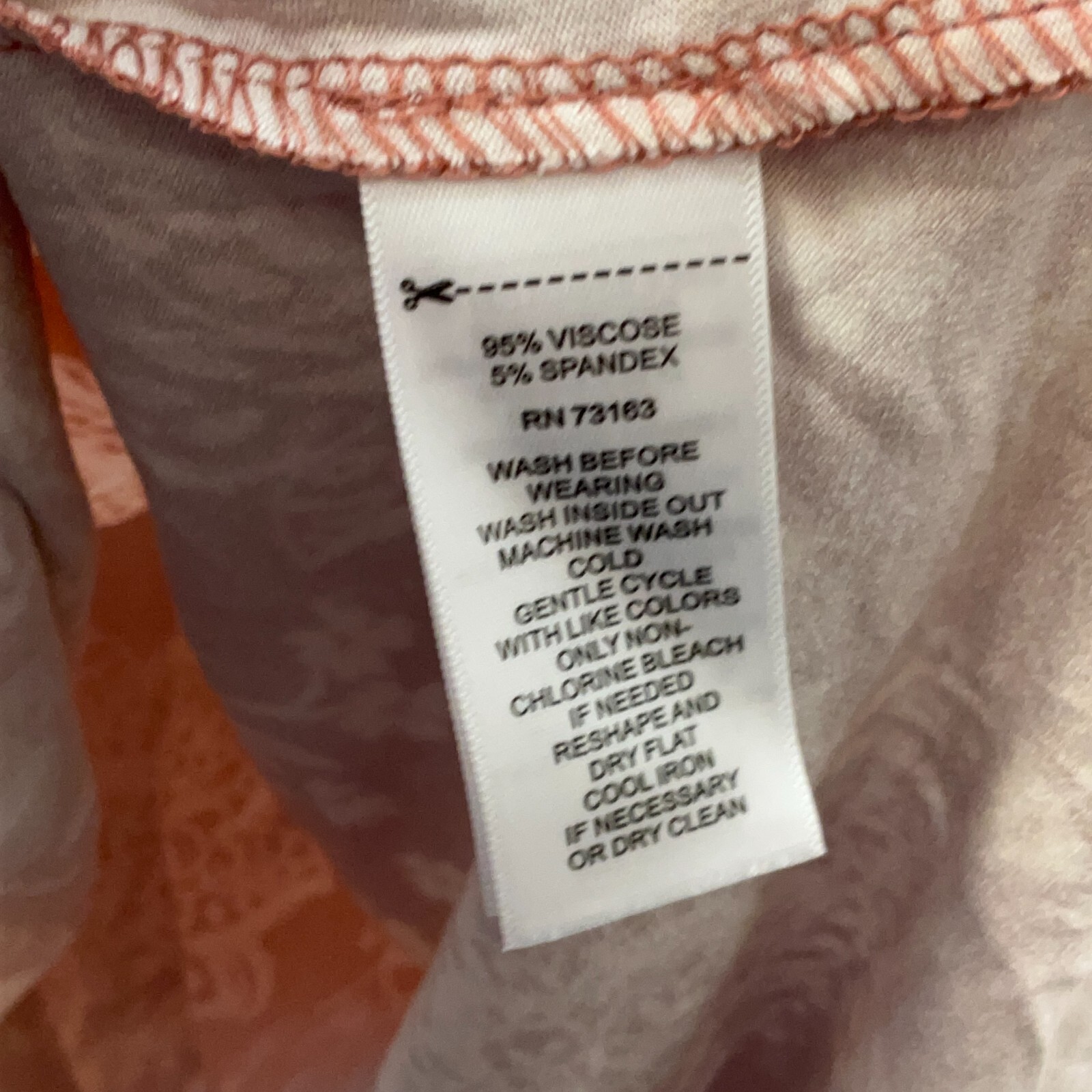 Cupio Basic Top Womens Size Medium Brown Floral L… - image 5