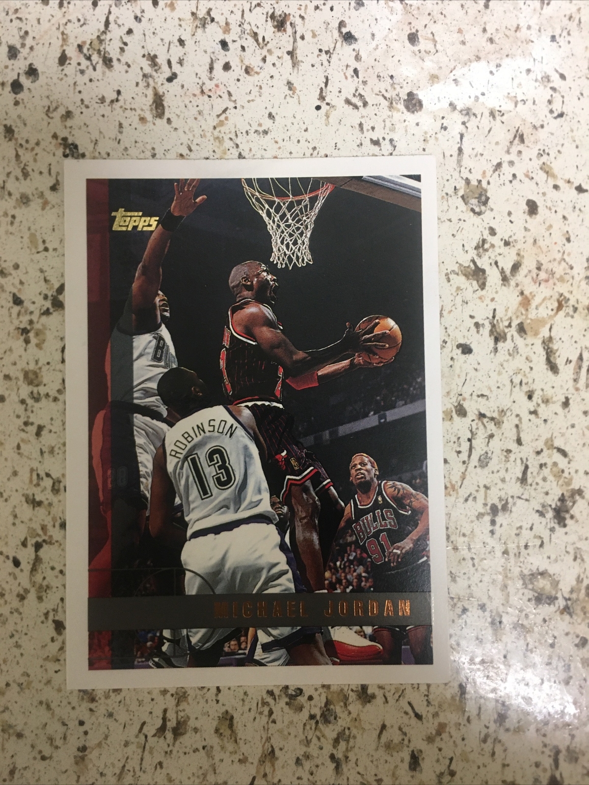 Michael Jordan Chicago Bulls 1997-98 Topps Basketball Card #123