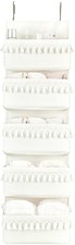 Dahey Over The Door Organizer Boho Nursery Storage Decor Closet Large, White