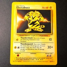 Electabuzz 20/102 Base Set Pokemon Card WOTC 1999 Wizards of the Coast NM