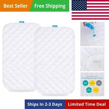 Waterproof Bassinet Mattress Pad Cover Compatible with Papablic 2-in-1 Bonni,...