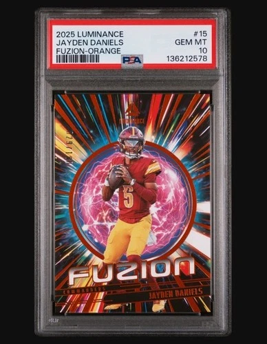 2025 PANINI LUMINANCE FUZION | ORANGE [#29/100]JAYDEN DANIELS 15