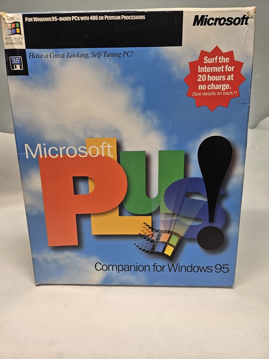Microsoft Plus! Companion For Windows 95 3.5 floppy disk preowned
