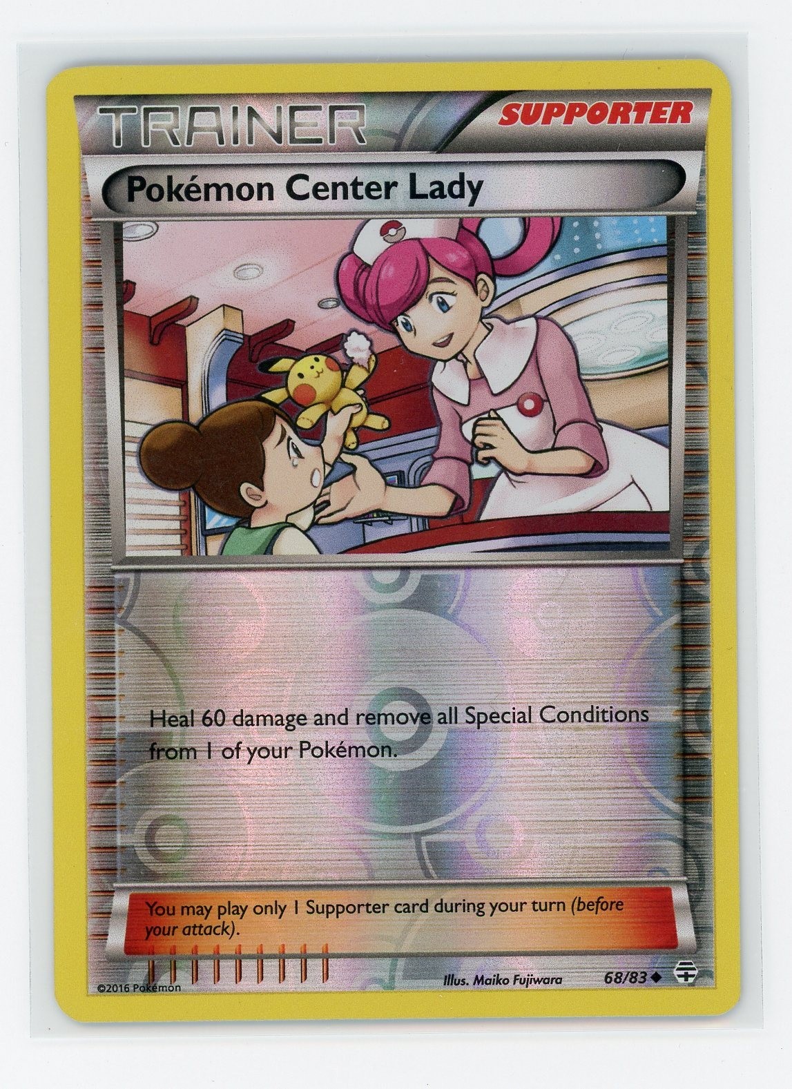 Pokémon TCG - Pokemon Center Lady 68/83 - Generations - Reverse Holo