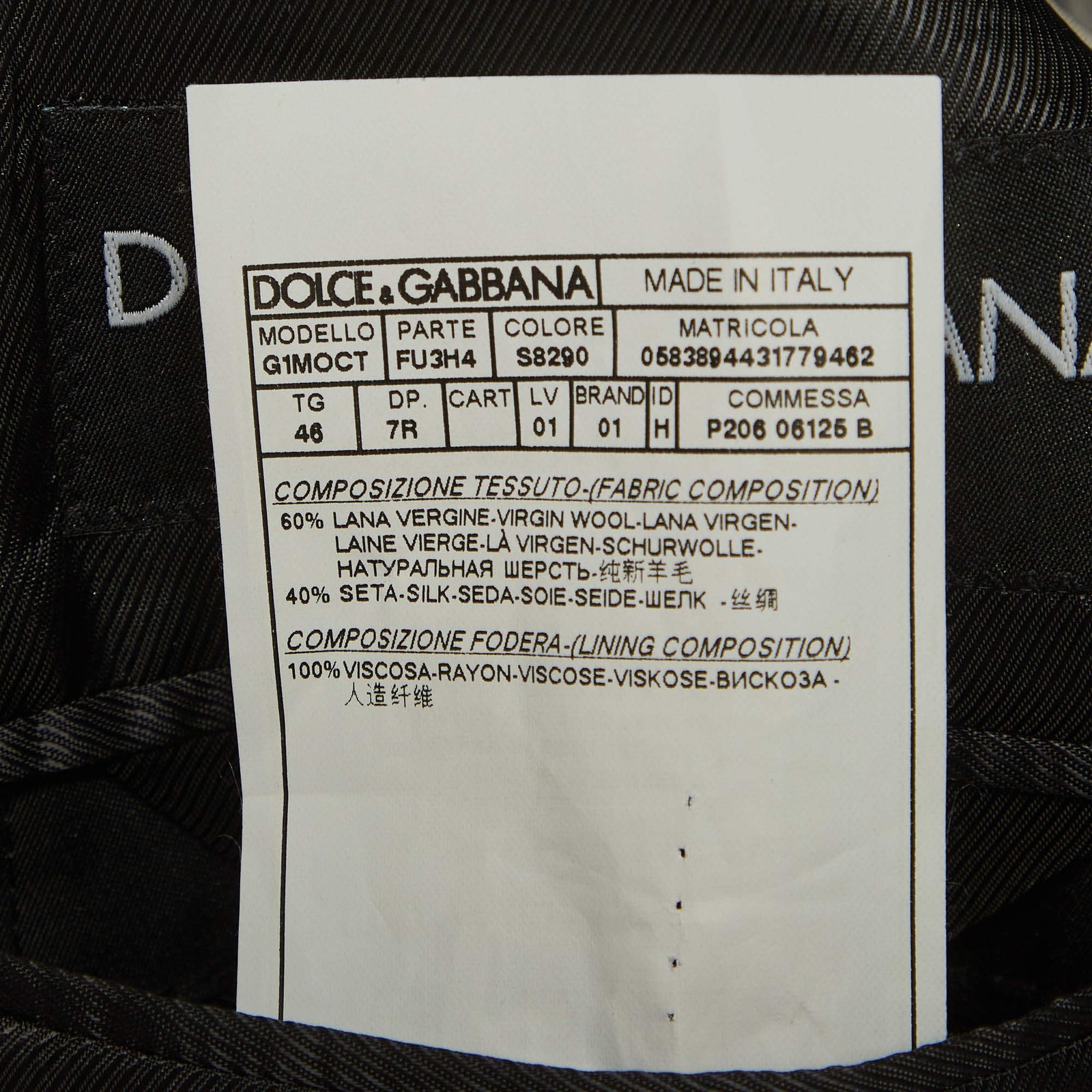 Dolce Gabbana Grey Wool Blend Single Breasted Blazer and Pant Suit S image 6