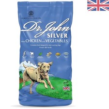 Dr John Silver 15kg Chicken & Vegetable Dog Food - Perfect for Light Activity 1.87 per kilo