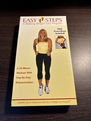 Easy Steps: A Walking Weight Loss Program (2002) VHS - Exercise Fitness Workout