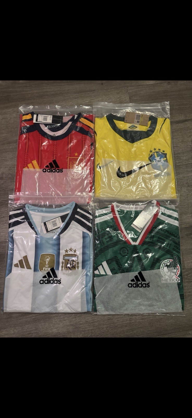 Adidas/Nike FIFA World Cup Soccer Jerseys
