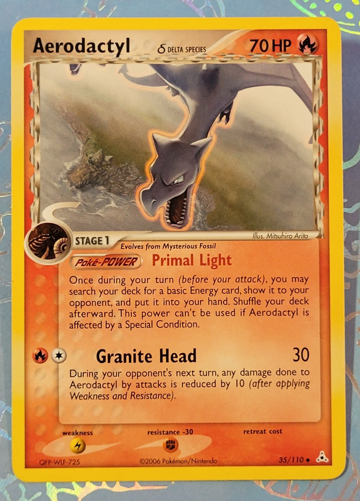 Aerodactyl 35/110 EX Holon Phantoms Delta Species Pokemon Card NM