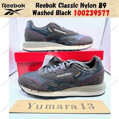 Reebok Classic Nylon 89 Washed Black 100239577 Men's Size