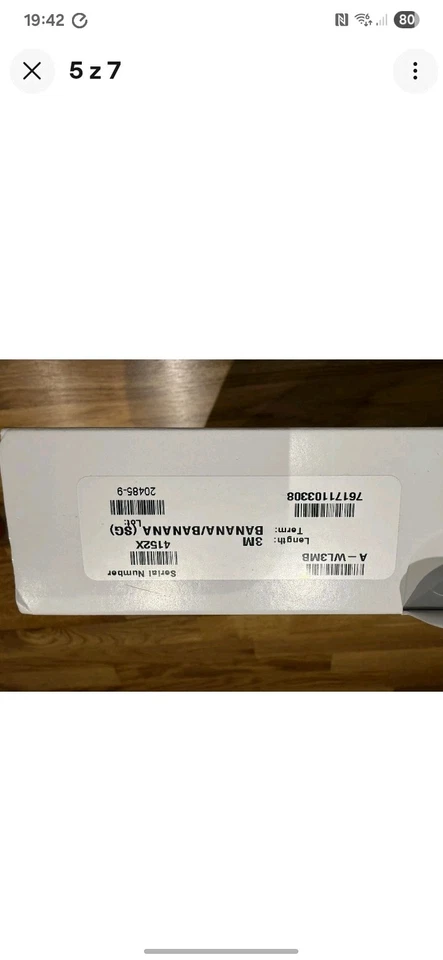 Nordost White Lightening 20th Anniversary Speaker Cable - 3m In New Condition - Image 3 of 4