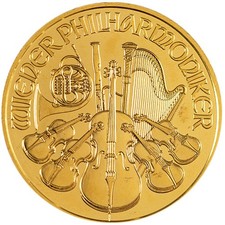 2008 1 oz Austrian Gold Philharmonic Coin 4573.67 per troy oz
