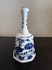 Vintage Seymour Mann Blue Onion Porcelain Dinner Bell Blue White — photo 2