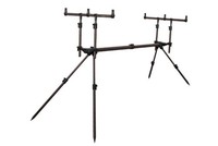Delphin BBQ Rodpod + Tasche 3Er Buzzer Bar Rod Pod Rutenhalter Aluminium NEW