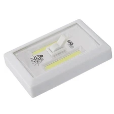 Mini COB LED Switch Wall Night Light Battery Operated Cabinet Garage Light C