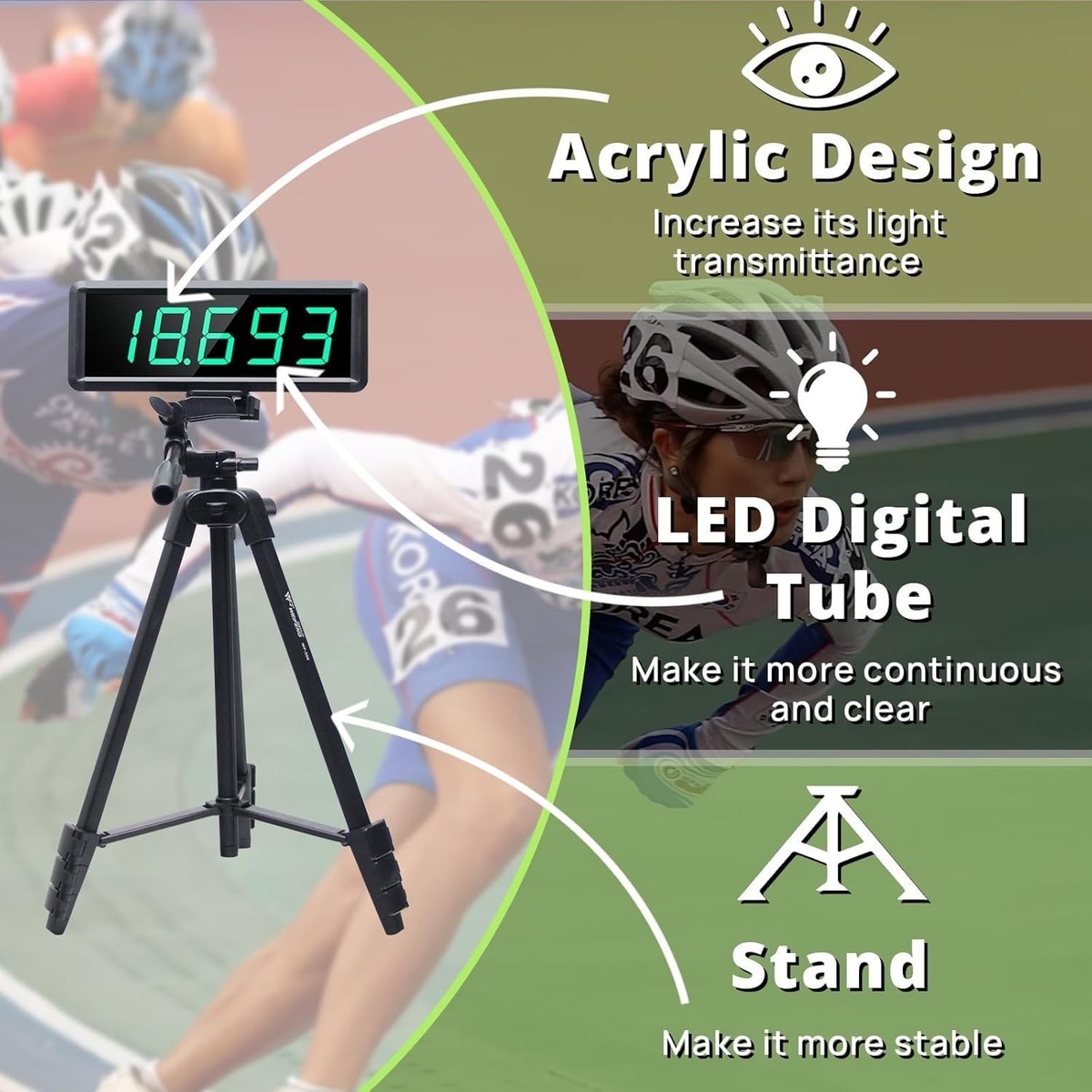YZ Laser Timer for Sprints, Laser Sprint System, Track Laser Timer