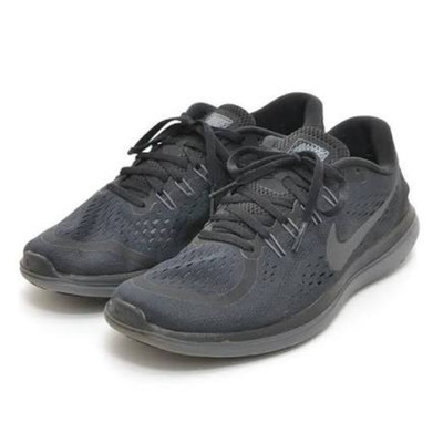 Nike Flex 2017 RN Herren Sportschuhe Schwarz & Anthrazit Größe 13 / 48,5