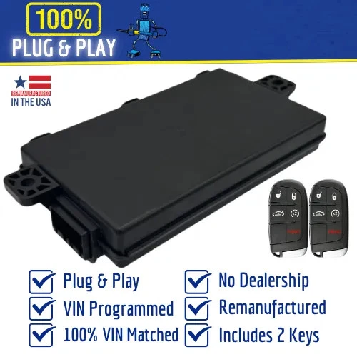 2016 Dodge Challenger RF Hub Receiver Module WIN Programmed 68283458AC - Изображение 3 из 4