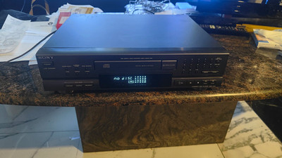 Sony CDP-M43 Compact Disc Player CD-Player, CD 1-fach, Stereo L/R RCA, schwarz