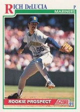 1991 Score #728 Rich DeLucia RP UER RC - Rookie Card Seattle  ID:67986. rookie card picture