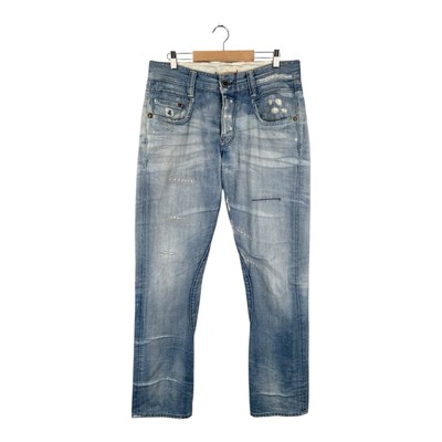 Vintage 2000s G-star RAW Distressed Denim Jeans Avant Garde Size 34x34