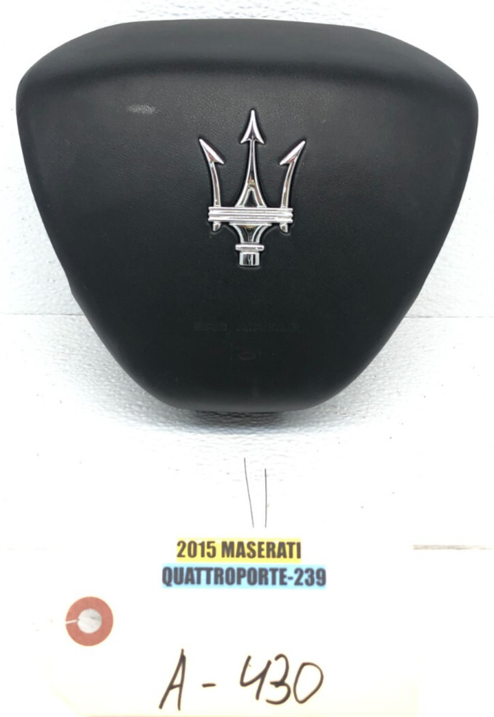 2014-2023 MASERATI GHIBLI QUATTROPORTE LEFT DRIVER STEERING WHEEL AIRBAG OEM.