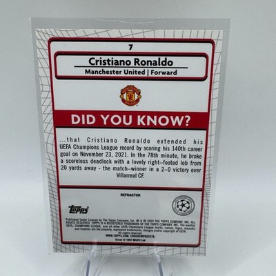 2021-22 Topps Merlin Silver Refractor Cristiano Ronaldo #7
