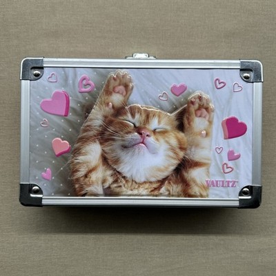 Vaultz Locking Supply Box Cute 3D Kitten Design Storage Box with