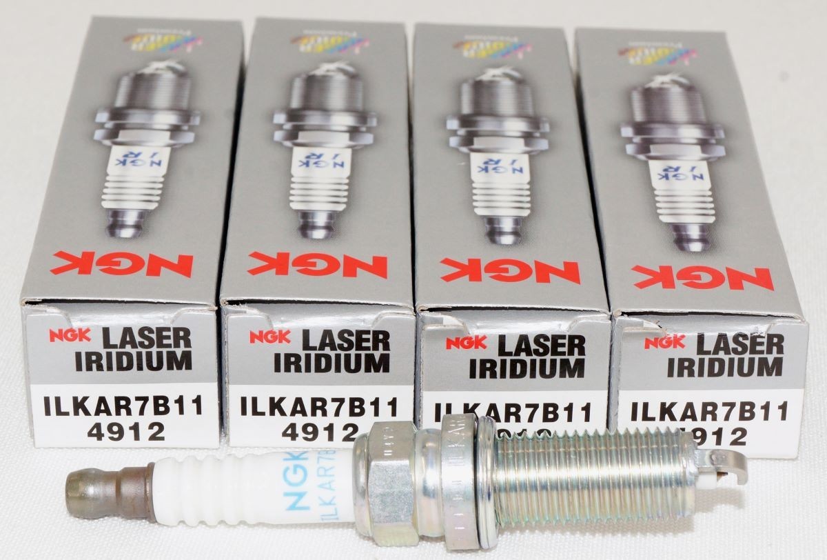 4 Pack Genuine NGK 4912 Laser Iridium Spark Plugs ILKAR7B11 for Toyota Pontiac