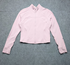 Lululemon Define Jacket Womens 12 Crop Pink Full Zip Athleisure Preppy Nulu Gym
