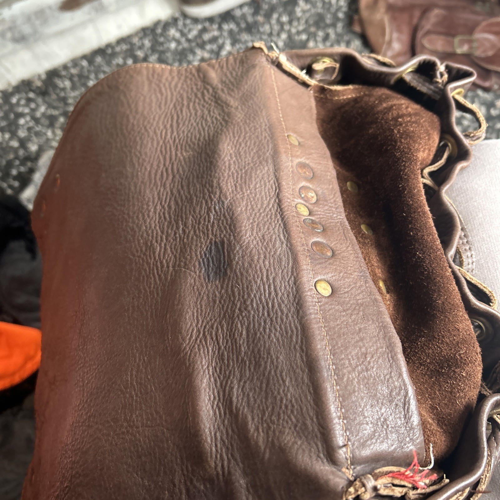 Brown super soft leather backpack. - image 5