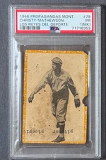 Christy Mathewson 1946 Propagandas Montiel Los Reyes del Deporte #79 tough PSA 1