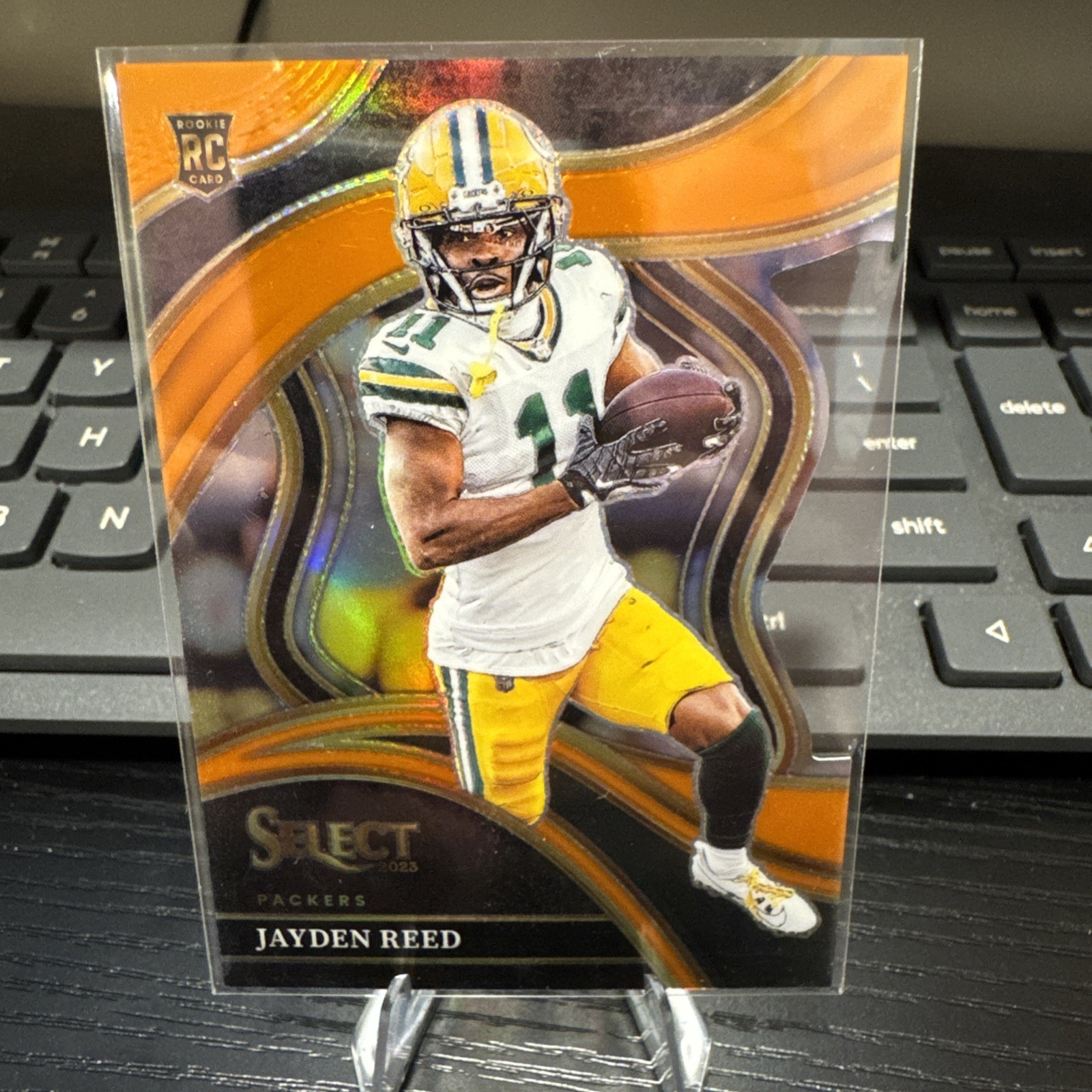 2023 Panini Select Jayden Reed RC Orange Die Cut 222/399 Club Level 258