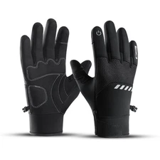 Fashion Waterproof Winter Warm Gloves Touchscreen Anti-slip Motorcycle Gloves