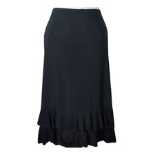 Rachel Rachel Black Ruffle Hem Midi Skirt USA whimsigoth fairy goth romantic