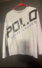 Ralph Lauren Kids' Polo Sweater Size XL Grey 100 Cotton