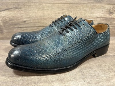 J.M Weston サイズ7D Calf x Crocodile J.M. WESTON Genuine Alligator Shoes Made In France Mens Size EU 46