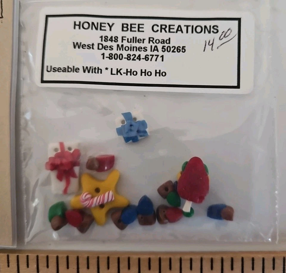 Lizzie☆Kate HO HO HO! Santa Cross Stitch Pattern #022 & Embellishments CCS - Image 3 of 4