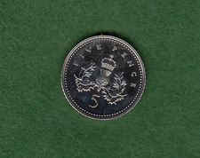British 2002 Five Pence British 5p Coins Uncirculated (025p 1-3)