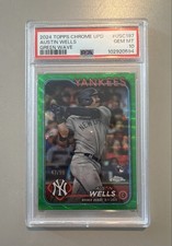 2024 Topps Chrome Update Series - Rookie Debut Austin Wells /99 PSA 10