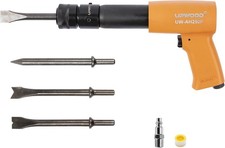 UW-AH250P Long Barrel Air Hammer Kit with Quick Change Retainer and 4 Chisels