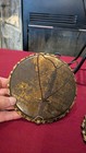 ANTIQUE Edwardian ROUND ORNATE bronze HANGING PICTURE FRAME WITH OLD PHOTO Set — photo 8