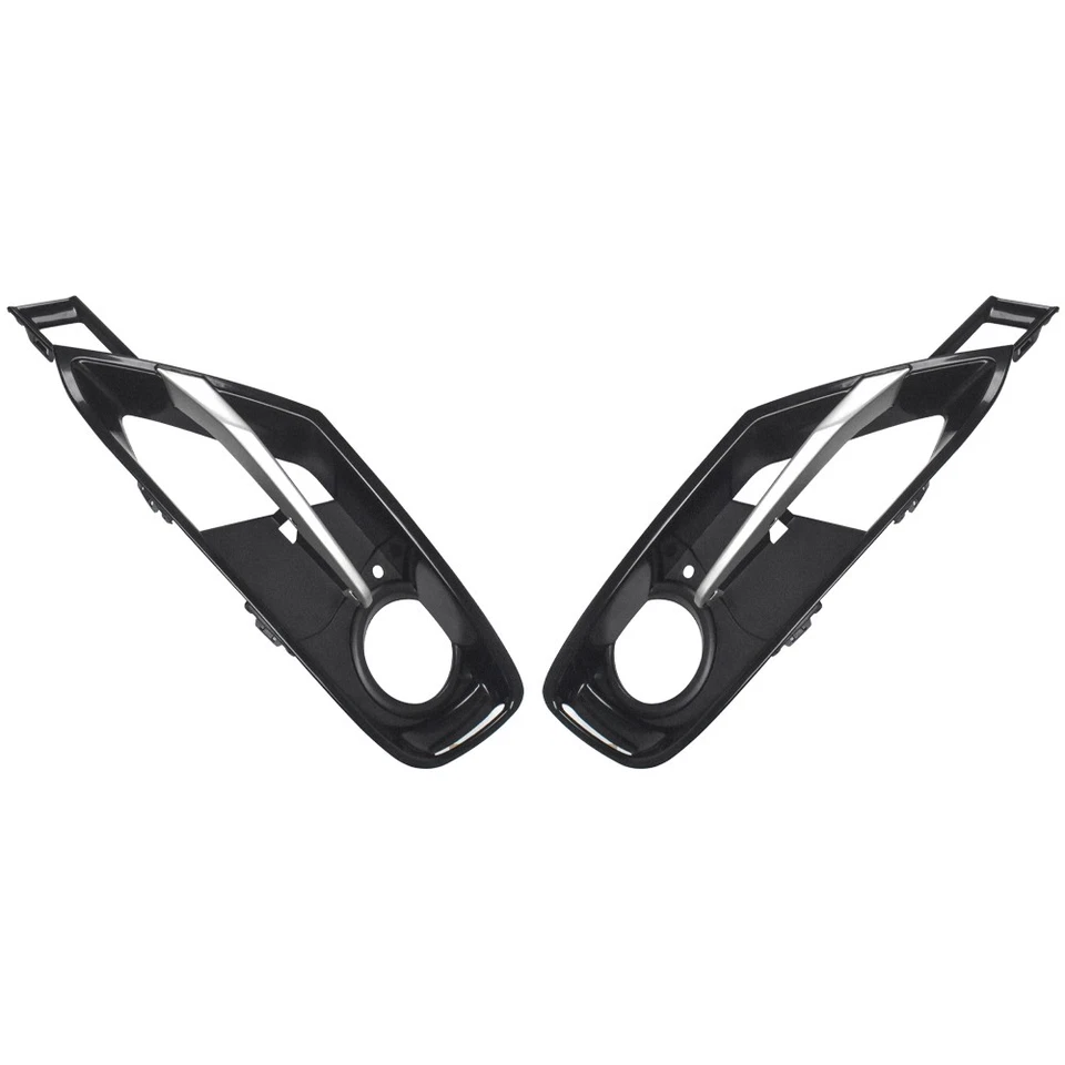 Front Bumper Fog Light Grille w/ Trim Cover for BMW 328i 328d 335i 320i xDrive - Image 4 of 4