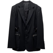 JOHN LAWRENCE SULLIVAN 21AW LAYERED JACKET Wool Gabardine Side Used NE51-0